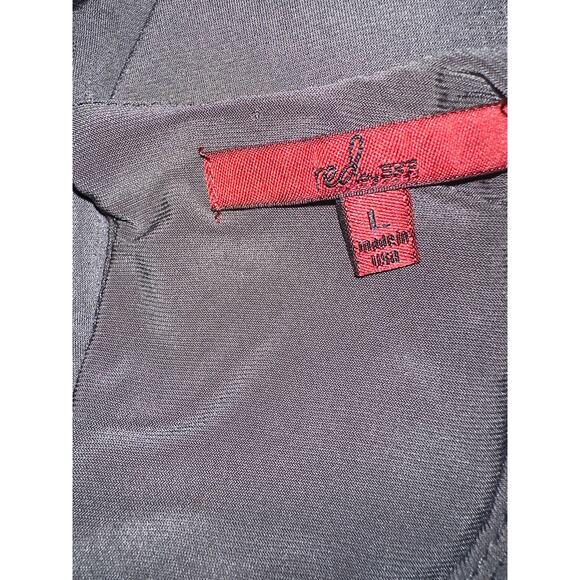 Red Gray Layered Dress Large short sleeve - Picture 4 of 4